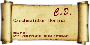 Czechmeister Dorina névjegykártya