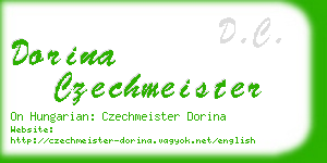 dorina czechmeister business card